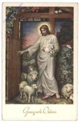 Jesus mit Schafen