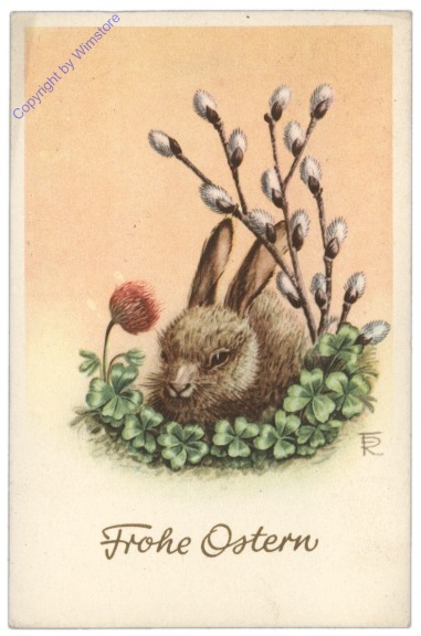 Hase mit Klee