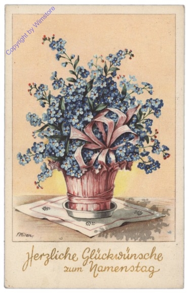 Blumenkorb, Namenstag