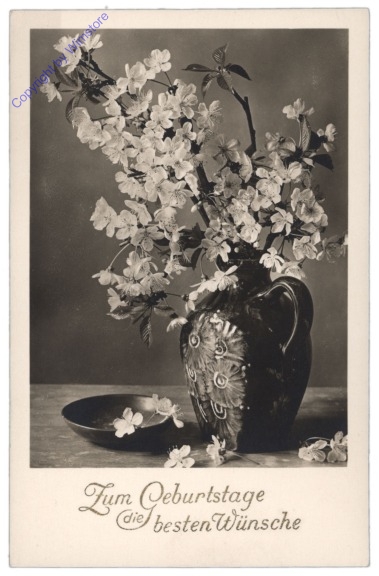 Blumenvase, Geburtstag