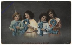 Mädchen mit Jahreszahl 1912