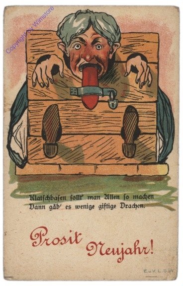 Klatschbasen ..., Vers