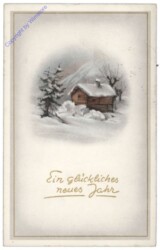 Verschneites Häuschen
