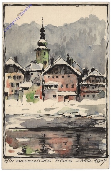 Winterliches Dorf, 1947