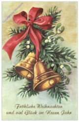 Glocken mit Zweigen und Masche