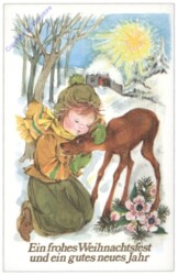 Gisela: Mädchen umarmt Reh