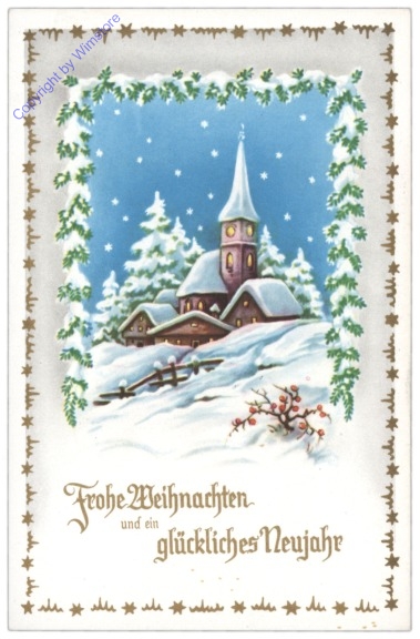 Verschneite Kirche