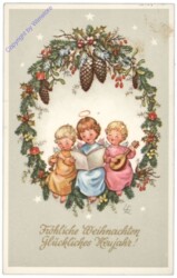 Engerln musizieren im Kranz