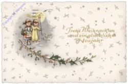 Engerl zeigt Mädchen den Weg