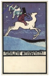 Mann mit Baum und Reh