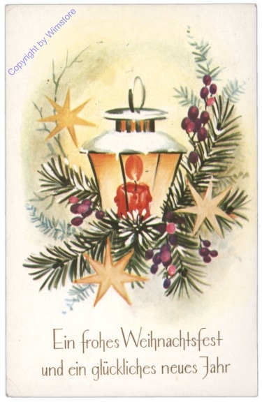 Laterne mit Sternen und Zweigen