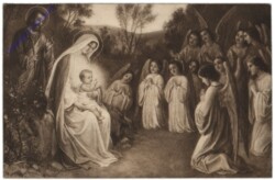 Krippenszene mit Engerln