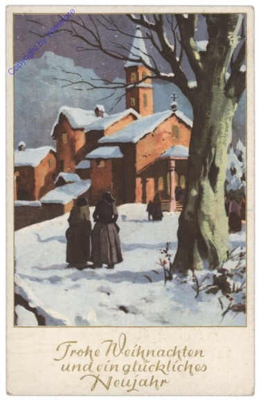 Auf dem Weg in die Kirche
