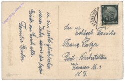ak109968a Verschneites Haus vor einem See