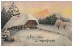 Verschneites Almhaus