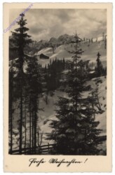 Verschneiter Berg