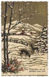 Rehe in der Landschaft