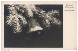 ak110047 Verschneiter Zweig mit Glocke