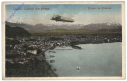 Zeppelins Luftschiff über Bregenz