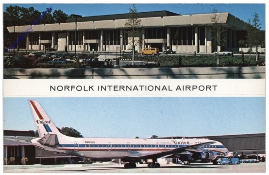 Norfolk International Airport, United, N8096U