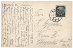 Straßenbahn fährt über die Hindenburgbrücke, Köln