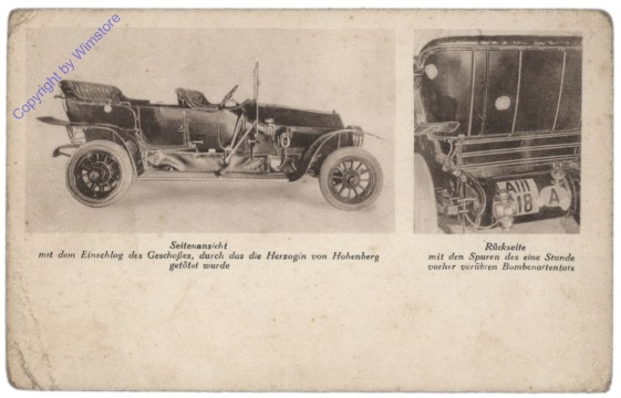 Automobil in dem Erzherzog Franz-Ferdinand ermordet wurde