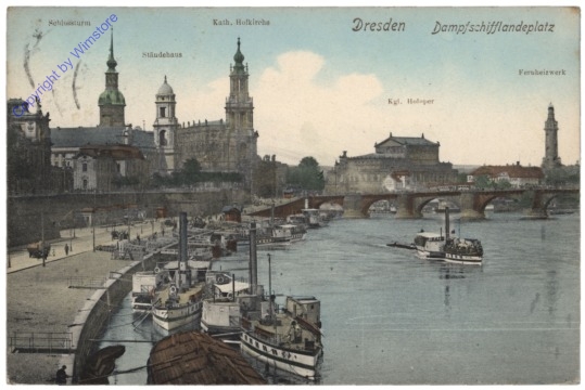 Dresden, Elbe, Dampfschifflandeplatz