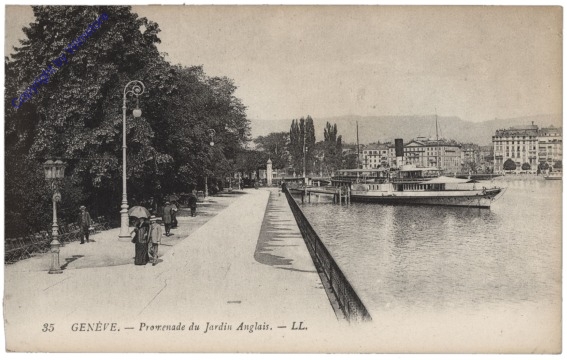 Genf, Promenade du Jardin  Anglais