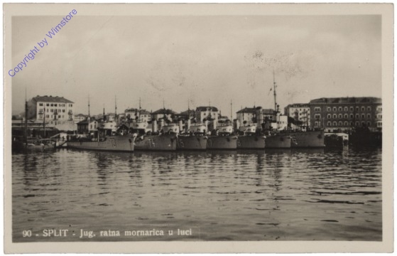 Split, Jug. Ratna mornarica u luci