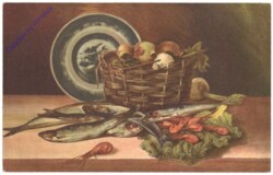 Gemüsekorb mit Meeresfrüchten