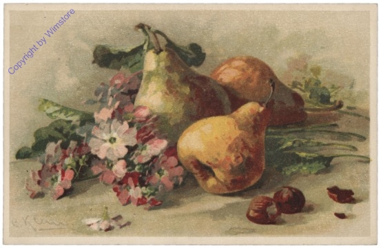 Birnen und Nüsse