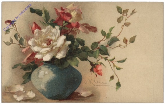 Rosen (rosa und weiss) in Vase