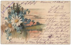 Blumen am Ufer