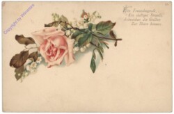 Rose mit Vers