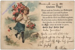 Mädchen mit Rosen, Vers