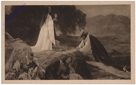 O.-Ammergau 1922, Nr 56 Jesus am Oelberg