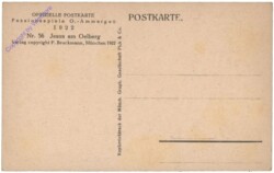 O.-Ammergau 1922, Nr 56 Jesus am Oelberg