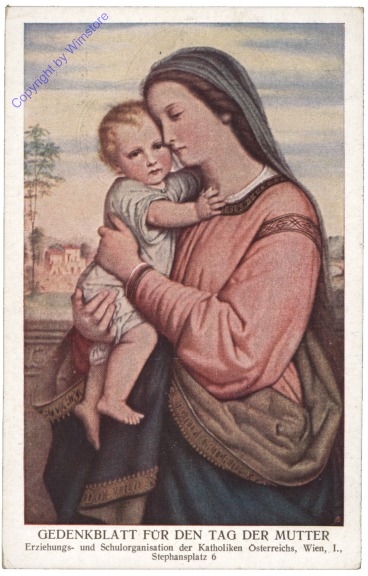 Gedenkblatt zum Tag der Mutter