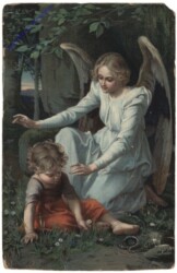 Schutzengerl schützt Kind vor Schlange