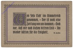 Wenn Jesu lieb' ins Himmelreich ..., Vers
