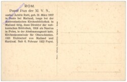 Papst Pius XI. V.S.