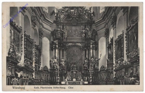 ak111076 Würzburg, Katholische Pfarrkirche Stifts-Haug. Chor