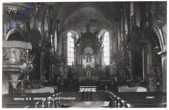 ak111110 Geras, Inneres der Stiftskirche
