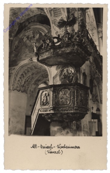 ak111124 Ossiach, Alt-Ossiach, Kircheninneres, Kanzel
