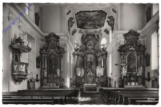 Obertilliach, Inneres der Pfarrkirche