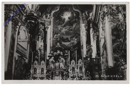 Einsiedeln, Innenansicht der Kirche
