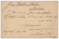 Deutsche Reichspost Postkarte 1888