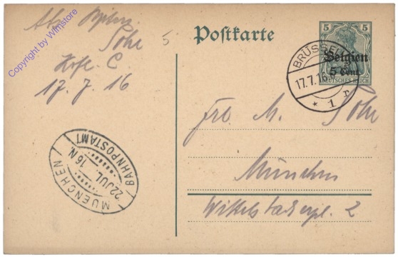 Postkarte, Bahnpost