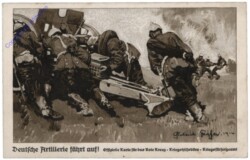 Deutsche Artillerie fährt auf!