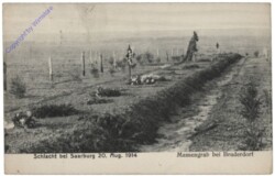 Schlacht bei Saarburg, 20.8.1914, Massengrab bei Bruderdorf